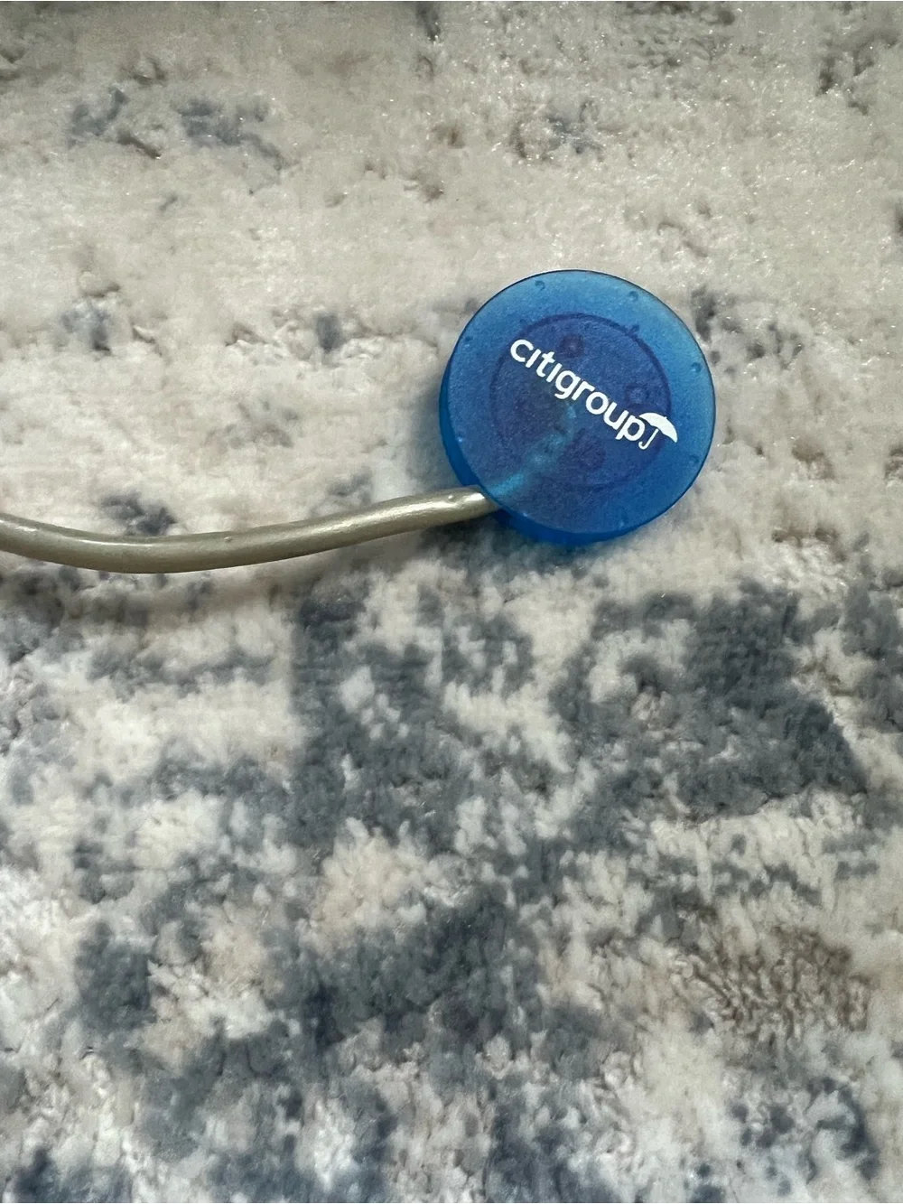 Blue Photo/Note Clip Stand - Blue and Gray